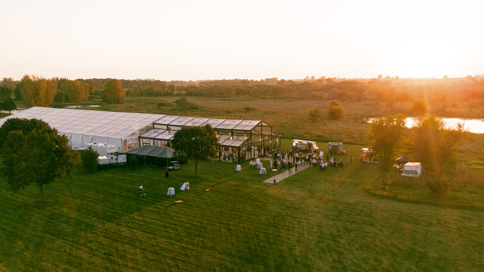 Wisconsin Backyard Custom Wedding Tent